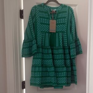 Devotion Twins Green Boho Dress - XS